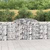 vidaXL Paniers &agrave; gabions arqu&eacute;s 20 pcs 300x30x100/120 cm fer galvanis&eacute;