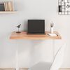 vidaXL Dessus de table marron clair bois ch&ecirc;ne massif trait&eacute;