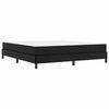 vidaXL Cadre de lit avec matelas Noir 180 x 200 cm tissu