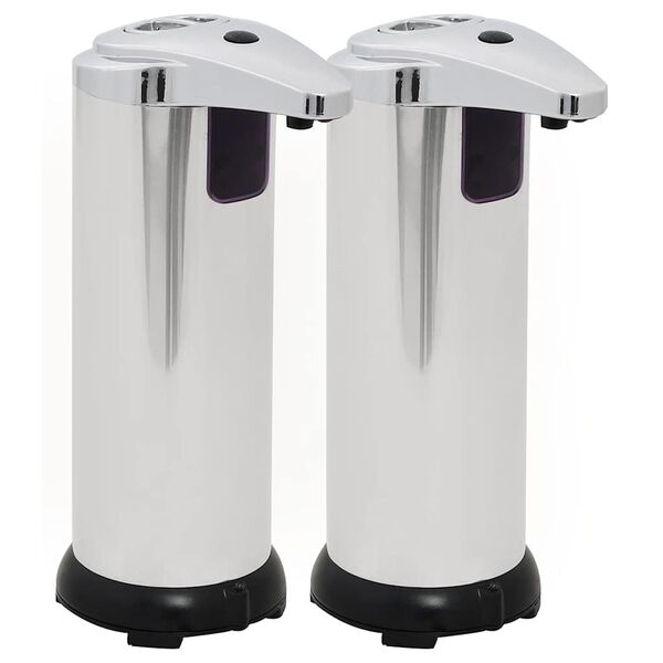 vidaXL Distributeur automatique de savon 2 pcs Capteur IR 600 ml