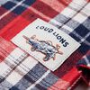 Chemise &agrave; carreaux pour enfants rouge et bleu marine 104