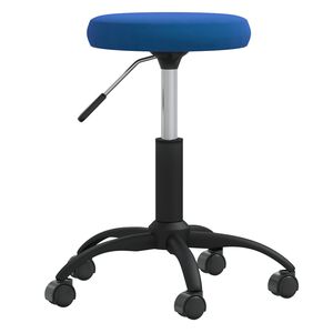 vidaXL Chaise de salle &agrave; manger Bleu Velours