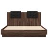 vidaXL Cadre de lit sans matelas ch&ecirc;ne marron 150x200 cm