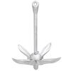 vidaXL Ancre pliable avec corde argenté 3,2 kg fer malléable