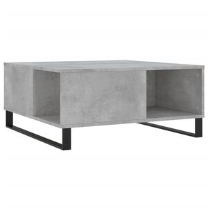 vidaXL Table basse gris b&eacute;ton 80x80x36,5 cm bois d'ing&eacute;nierie