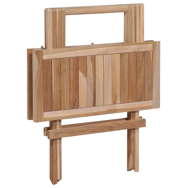 vidaXL Ensemble de bistro pliable 3 pcs Bois de teck solide