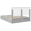 vidaXL Lit de Rangement Gris Sonoma 150 x 200 cm Bois d'ing&eacute;nierie