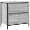 vidaXL Ensemble de mobilier de salle de bain avec &eacute;tag&egrave;re 5 pcs Gris