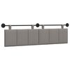 vidaXL T&ecirc;te de lit suspendue Taupe Velours
