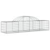vidaXL Paniers &agrave; gabions arqu&eacute;s 13 pcs 200x50x40/60 cm fer galvanis&eacute;