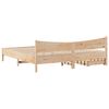 vidaXL Cadre de lit avec tiroirs 200x200 cm bois massif de pin