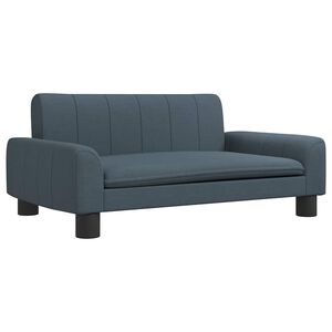 vidaXL Canap&eacute; pour enfants gris fonc&eacute; 70x45x30 cm tissu