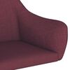 vidaXL Chaise pivotante de salle &agrave; manger Violet Tissu