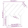 vidaXL T&ecirc;te de lit Gris 92x3x81 cm Bois massif de pin
