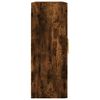 vidaXL Armoires murales 2 pcs ch&ecirc;ne fum&eacute; bois d'ing&eacute;nierie