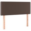 vidaXL T&ecirc;te de lit &agrave; LED Marron 80x5x78/88 cm Similicuir