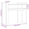 vidaXL Table console blanc 100x35x90 cm bois d&rsquo;ing&eacute;nierie