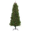 vidaXL Sapin de No&euml;l avec 300 LED avec support Vert 240 cm PE