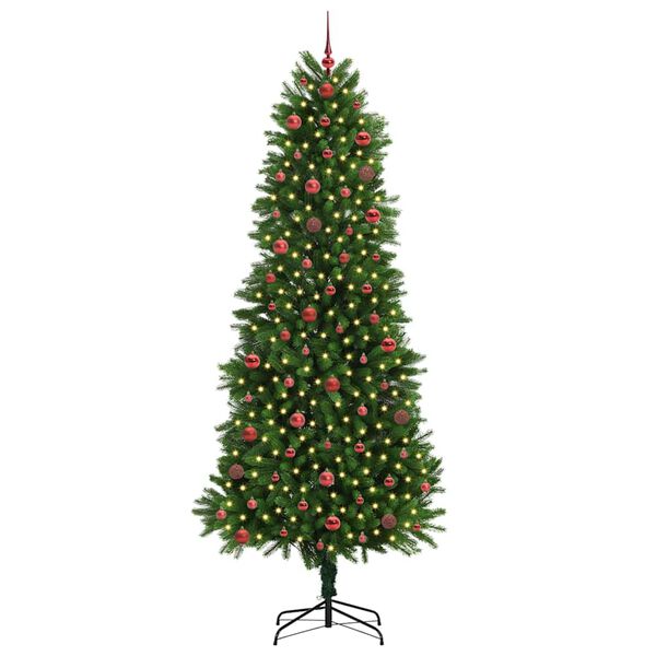 vidaXL Sapin de No&euml;l avec 300 LED avec support Vert 240 cm PE