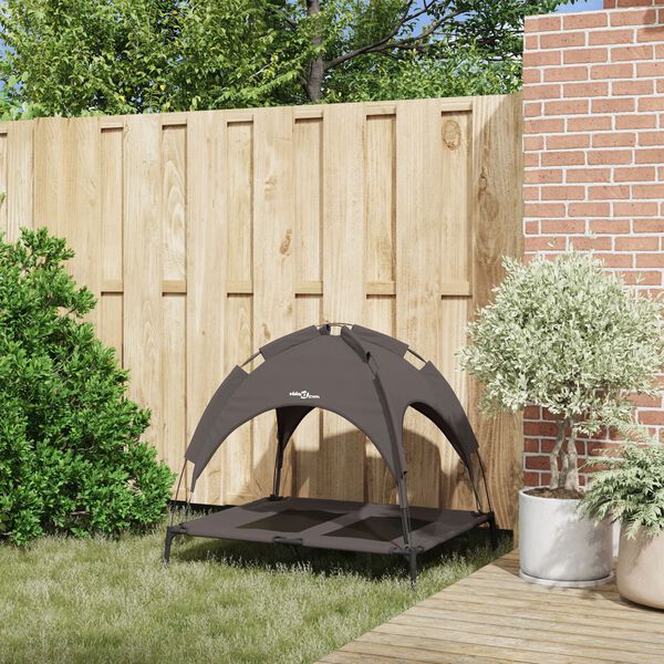 vidaXL Lit pour Chien Marron 92 x 77 x 82,5 cm Acier