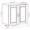 vidaXL Meuble sous &eacute;vier Porto 2 pcs Marron Bois d'ing&eacute;nierie