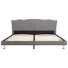 vidaXL Lit avec matelas &agrave; m&eacute;moire de forme Gris clair Tissu 180x200 cm