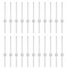 vidaXL Poteau de cl&ocirc;ture ench&acirc;ss&eacute; 22 pi&egrave;ces Argent&eacute; 80 cm