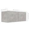 vidaXL Ensemble de meubles TV 3 pcs Gris b&eacute;ton Bois d'ing&eacute;nierie