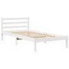 vidaXL Cadre de lit sans matelas blanc 75x190 cm bois de pin massif