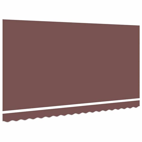 vidaXL Toile de rechange pour auvent Marron 380 x 195 cm Polyester