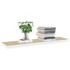 vidaXL &Eacute;tag&egrave;res flottantes 2 pcs Ch&ecirc;ne et blanc 90x23,5x3,8 cm MDF