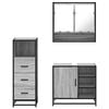 vidaXL Ensemble de meubles de salle de bain 3 pcs Sonoma gris