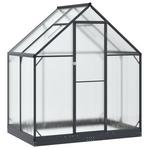 vidaXL Serre de jardin 185 x 123 x 207 cm Aluminium et Acier Galvanis&eacute;