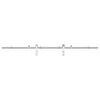 vidaXL Kit fixation porte coulissante 200 cm Acier inoxydable Argent&eacute;