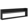 vidaXL &Eacute;tag&egrave;re &agrave; magazines avec &eacute;tag&egrave;re Ch&ecirc;ne noir 100 x 12 x 30 cm