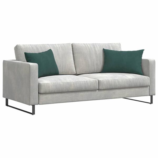 vidaXL Coussins de canap&eacute; 2 pcs Vert fonc&eacute; 60 x 40 cm