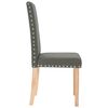 vidaXL Chaises &agrave; manger lot de 2 gris fonc&eacute; tissu