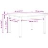 vidaXL Table basse Naturel 60 x 50 x 36 cm Bois de pin massif
