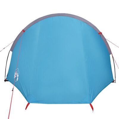 vidaXL Tente de camping tunnel 4 personnes bleu imperméable