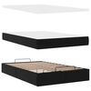 VidaXL Cadre de lit ottoman avec matelas noir 120x200 cm similicuir