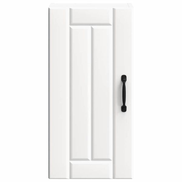 vidaXL Armoire murale de cuisine Lucca blanc bois d'ing&eacute;nierie