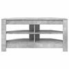 vidaXL MeubleTVd'Angle Gris b&eacute;ton 102 x 40,5 x 45 cm Bois d'ing&eacute;nierie
