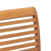 vidaXL Chaises &agrave; manger empilables lot de 2 teck massif