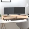 vidaXL Support pour moniteur 100x27x15 cm Bois de pin solide
