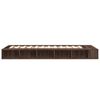 vidaXL Cadre de lit sans matelas ch&ecirc;ne marron 100x200 cm