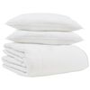 vidaXL Duvet d'hiver avec oreiller 3 pi&egrave;ces Blanc Plume de canard