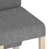 vidaXL Chaises &agrave; manger lot de 2 gris clair tissu
