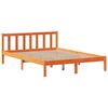 vidaXL Lit biblioth&egrave;que sans matelas cire marron 160x200 cm pin massif
