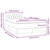 vidaXL Sommier &agrave; lattes de lit et matelas gris clair 120x220cm velours
