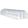 vidaXL Poulailler d'ext&eacute;rieur 3x12x2 m Acier galvanis&eacute;